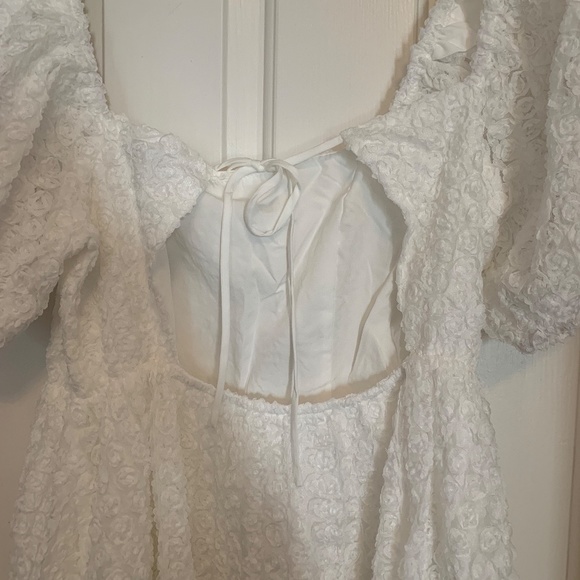 Endless Rose Floral Mini Dress White L NWT - Picture 5 of 8